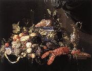 HEEM, Jan Davidsz. de Still-Life with Fruit and Lobster sg oil painting